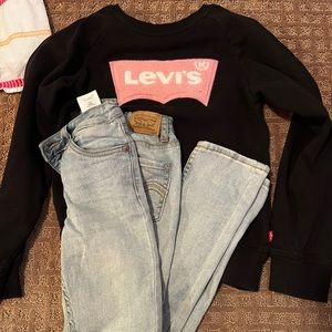 GIRLS LEVIS OUTFIT